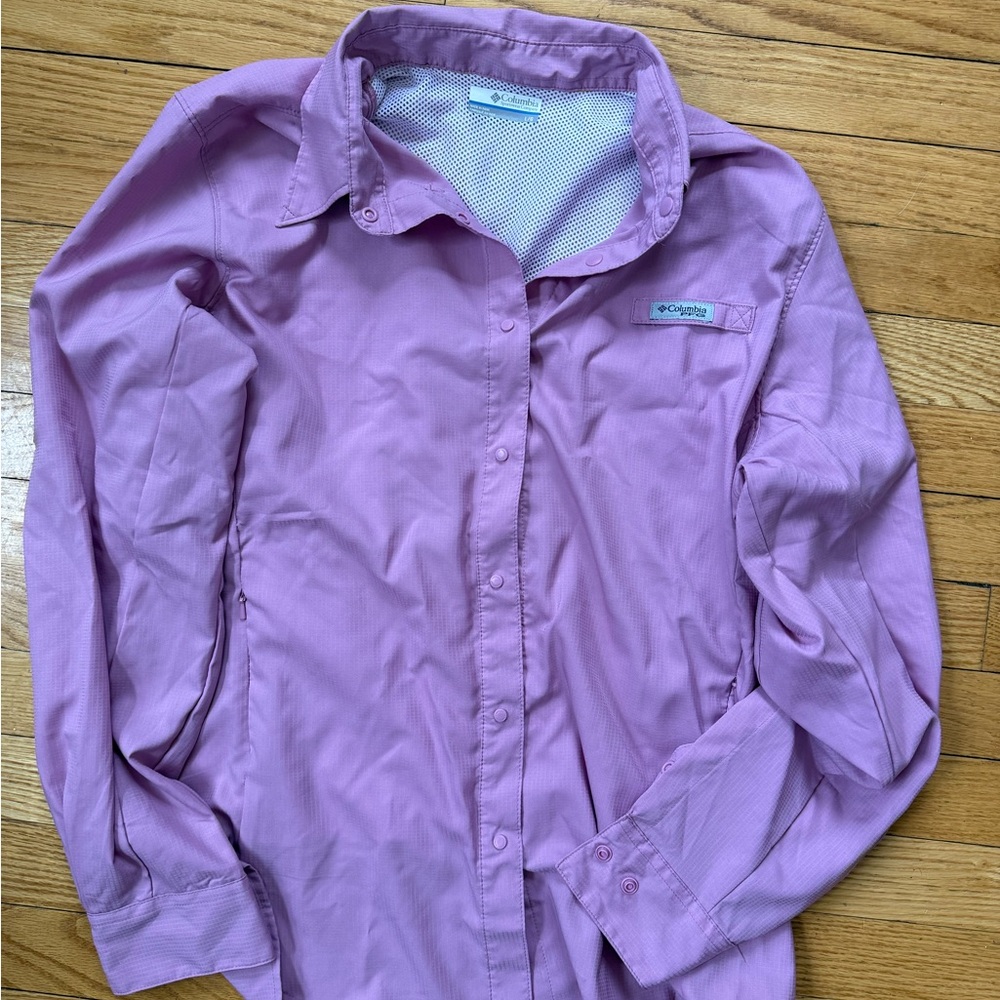 Columbia Lavender Mesh-Lined Shirt